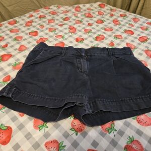 BCBGMAXAZRIA  Womens Short Shorts Size 4 Navy Blue Cotton Beach Causal Summer